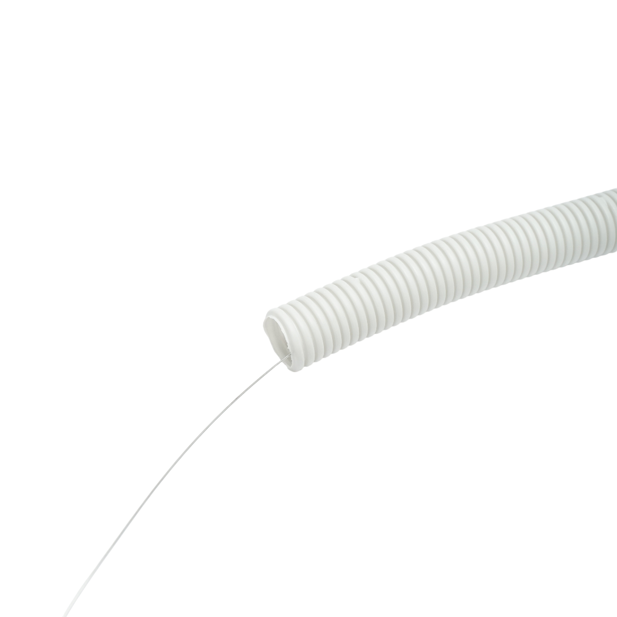 Tub flexibil copex 25mm cu fir, ignifug din polietilena HDPE, 320N gri 50m/rola - imagine 3