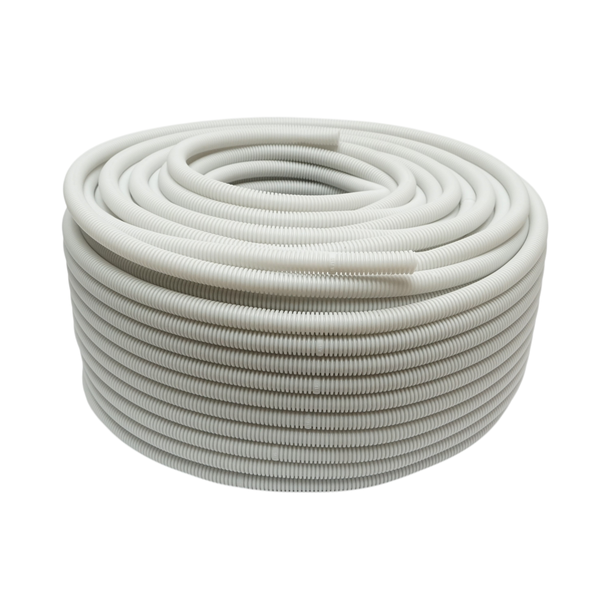 Tub flexibil copex 16mm fara fir, polietilena HDPE, 750N gri 100m/rola