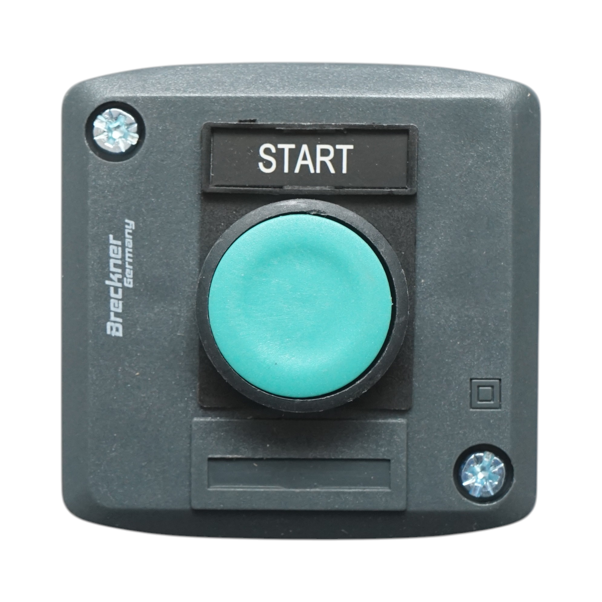 Carcasa buton comanda START verde cu revenire 1NO Breckner Germany - imagine 2