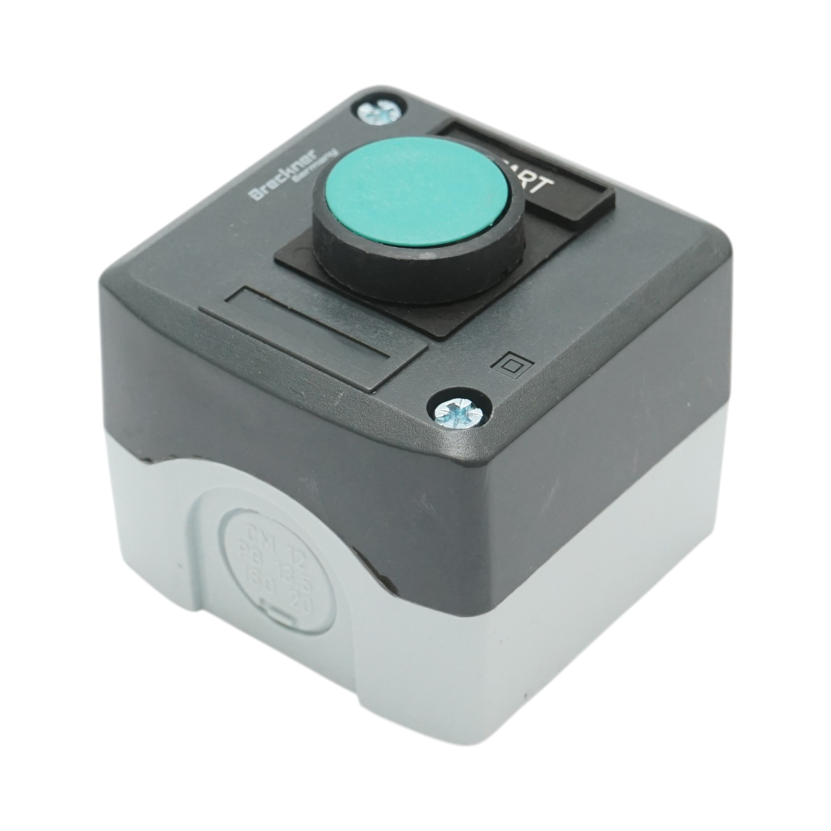 Carcasa buton comanda START verde cu revenire 1NO Breckner Germany