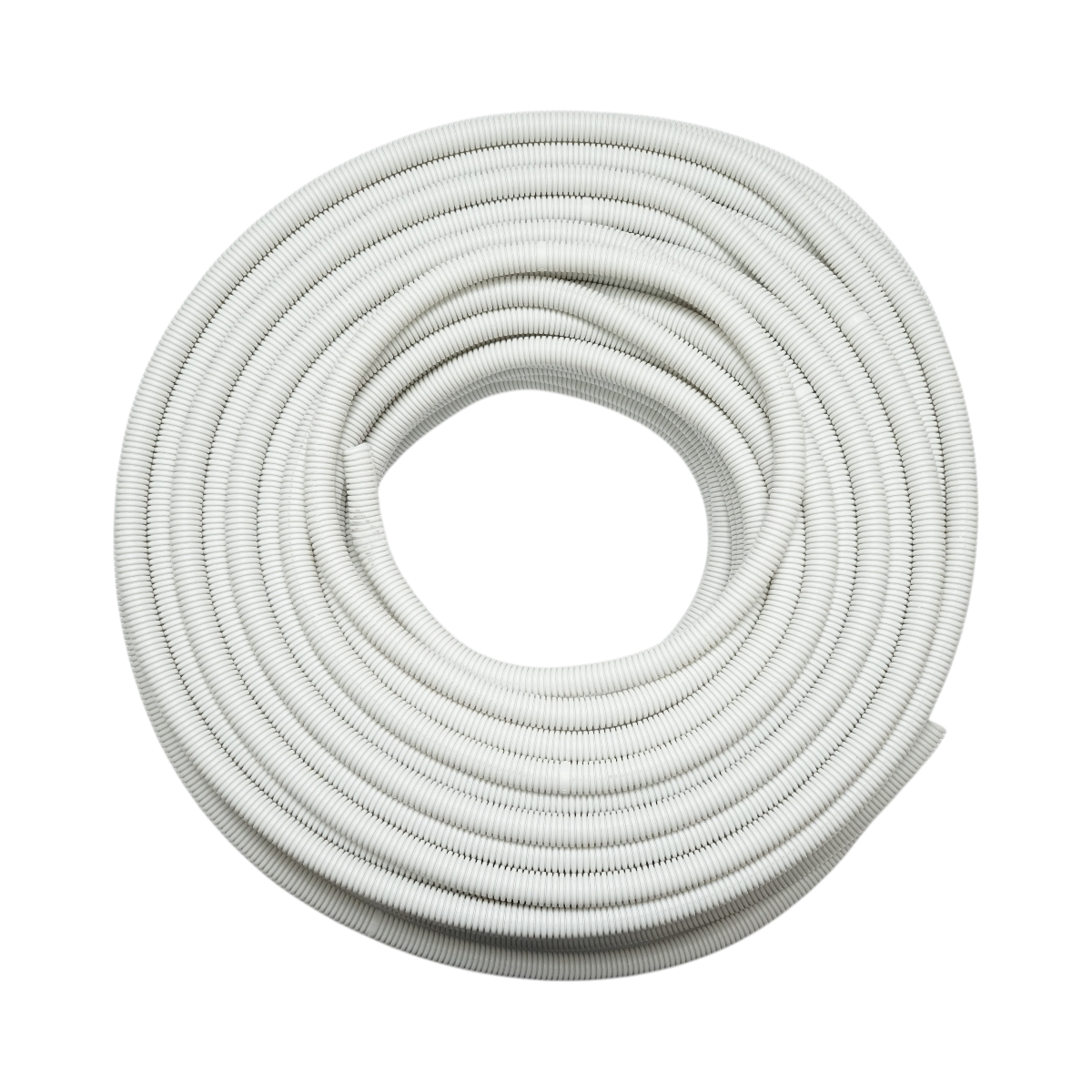 Tub flexibil copex 20mm cu fir, ignifug din polietilena HDPE, 750N gri 100m/rola - imagine 2