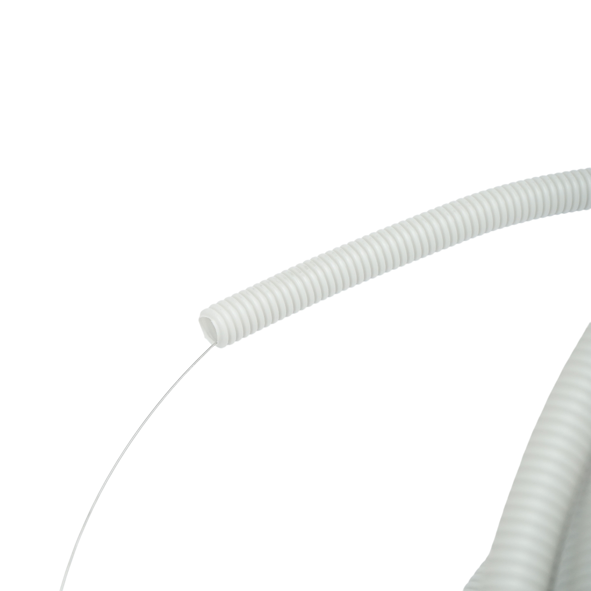 Tub flexibil copex 16mm cu fir, polietilena HDPE, 750N gri 100m/rola - imagine 3