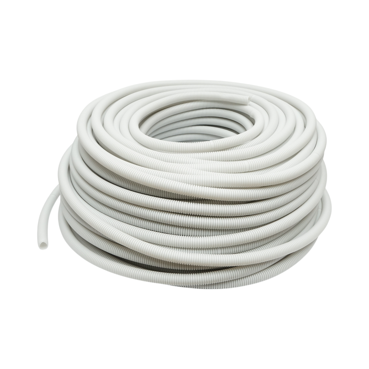 Tub flexibil copex 16mm fara fir, polietilena HDPE, 750N gri 100m/rola