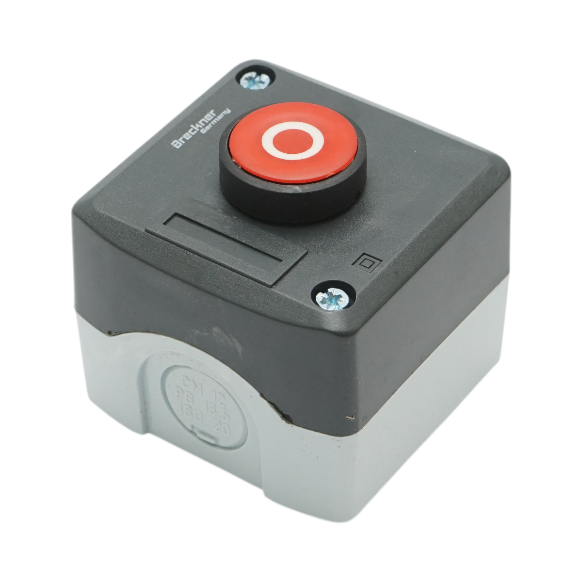 Carcasa buton comanda STOP rosu cu revenire 1NC Breckner Germany