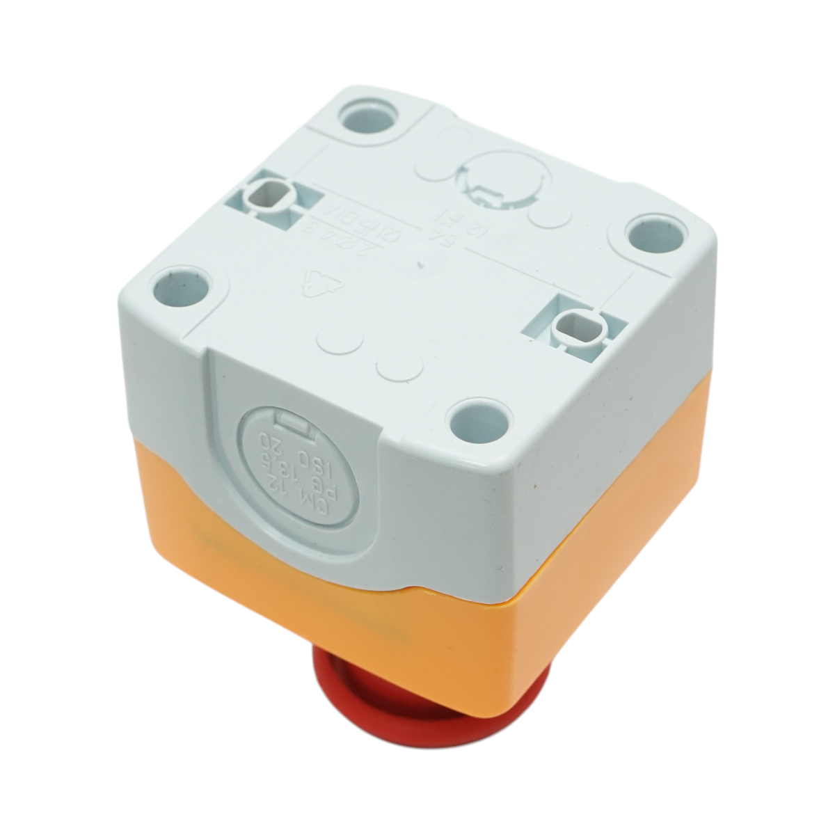 Carcasa buton comanda STOP rosu tip ciuperca cu revenire 1NC 40mm Breckner Germany - imagine 3