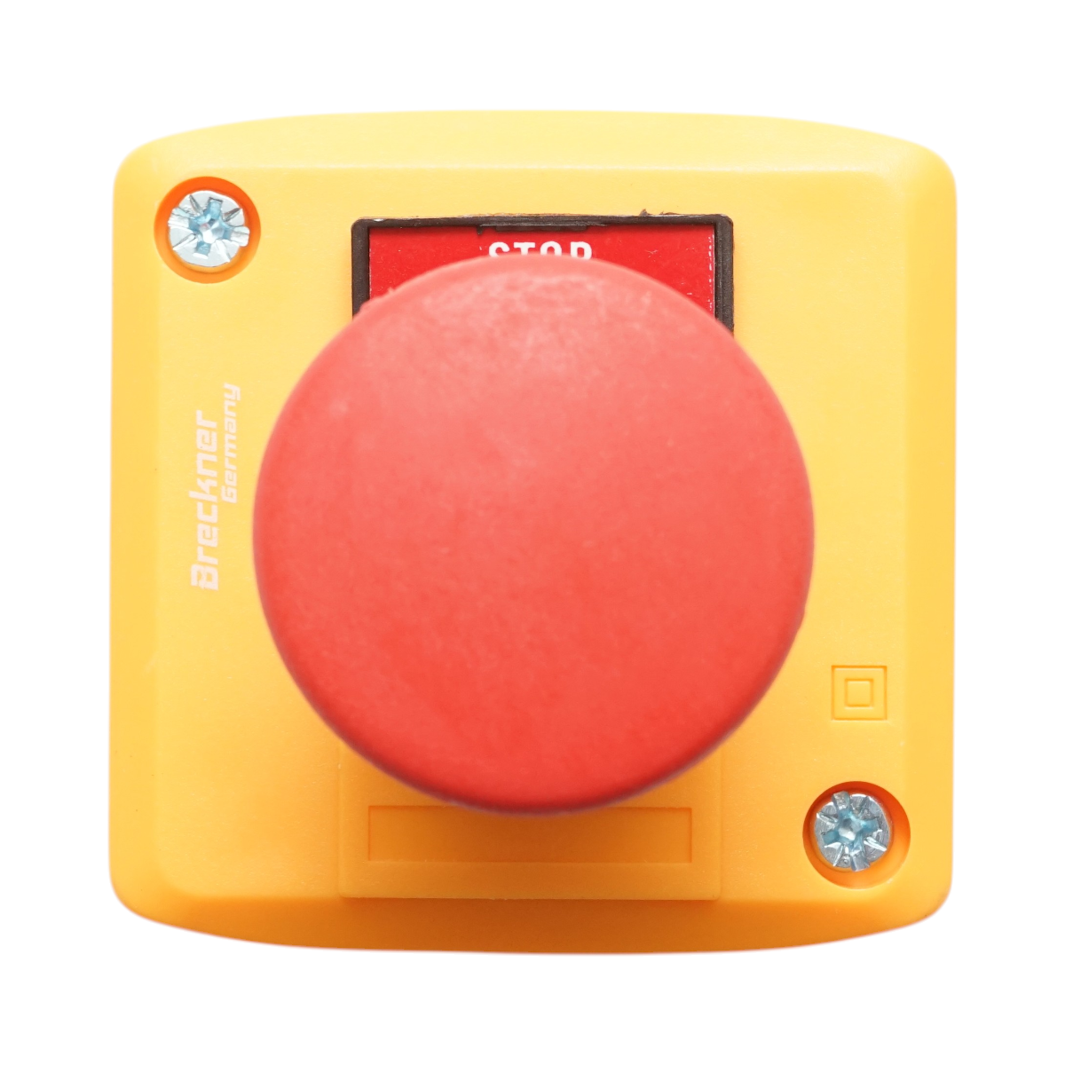 Carcasa buton comanda STOP rosu tip ciuperca cu revenire 1NC 40mm Breckner Germany - imagine 2