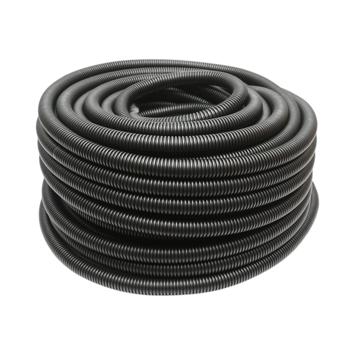 Tub flexibil copex 25mm fara fir, ignifug din polietilena HDPE, 320N negru 50m/rola Longroad