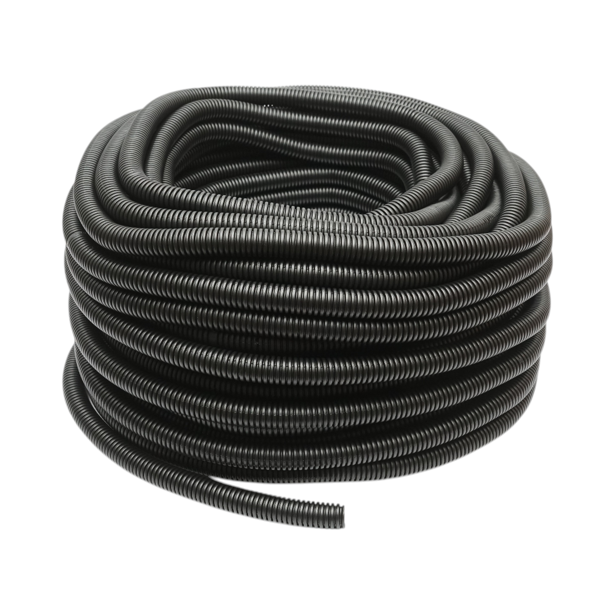 Tub flexibil copex 20mm fara fir, polietilena HDPE, 320N negru 50m/rola Longroad