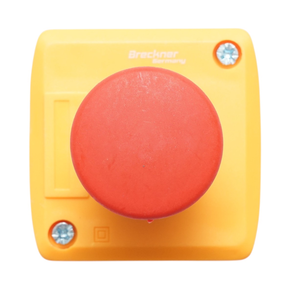 Carcasa buton comanda oprire rosu prin rasucire tip ciuperca 1NO 40mm Breckner Germany - imagine 2