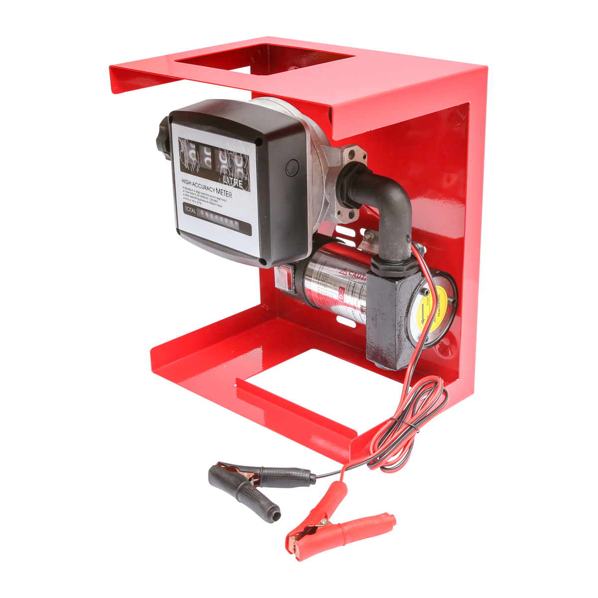 Kit pompa transfer motorina 12V, debit 40L/min cu contor, furtun aspiratie 1,5m, furtun transfer 4m si pistol Breckner Germany - imagine 4