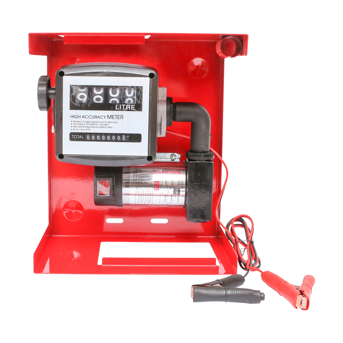 Kit pompa transfer motorina 12V, debit 40L/min cu contor, furtun aspiratie 1,5m, furtun transfer 4m si pistol Breckner Germany - imagine 3