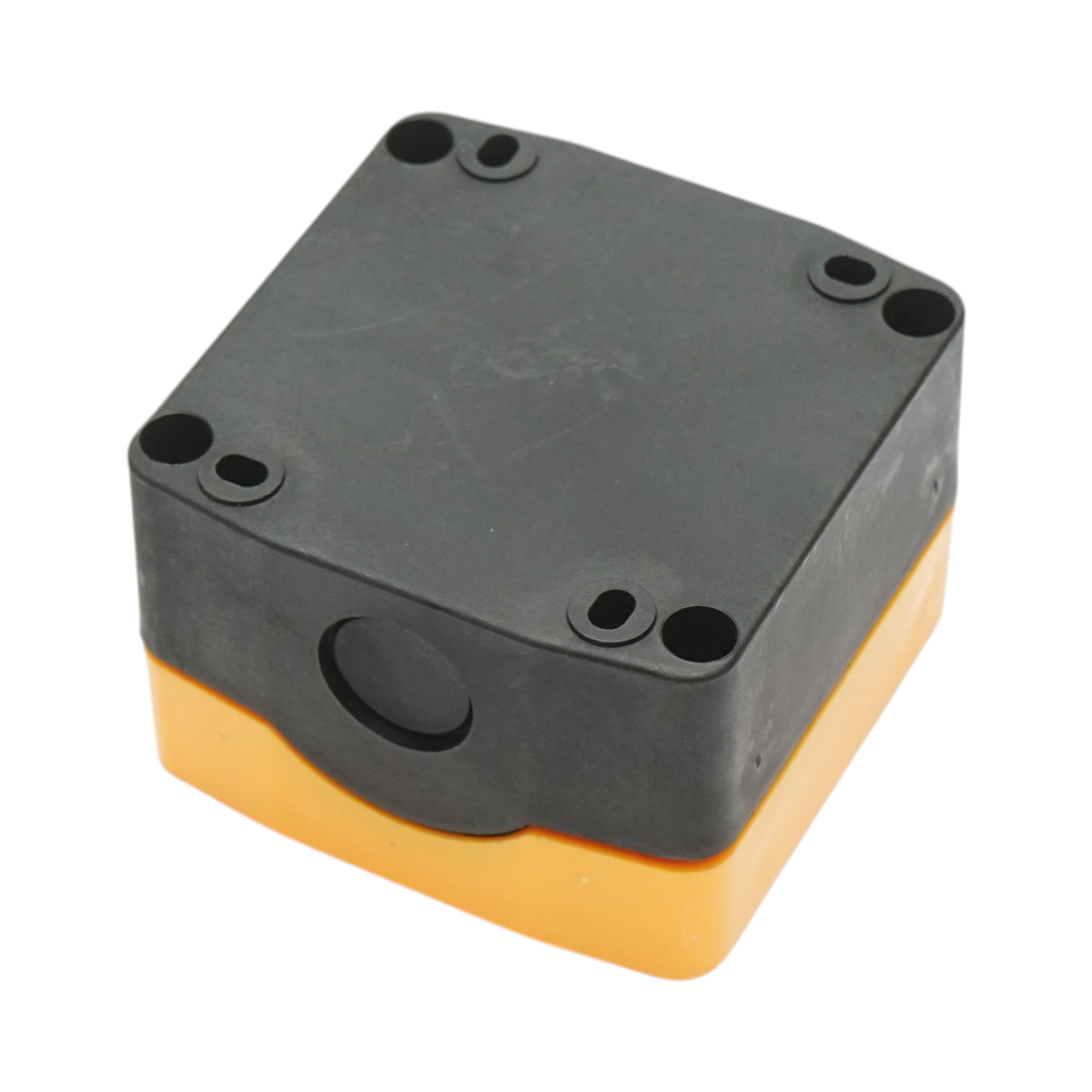 Carcasa comanda 1 buton galbena cu protectie 78x78x54mm IP68 Breckner Germany - imagine 4