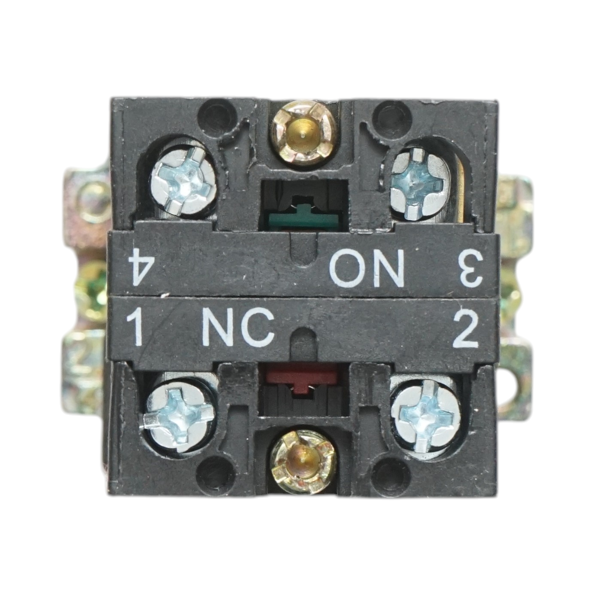 Selector 2 pozitii cu retinere si indicator semnalizare LED verde 1NO+1NC, 24V, LAY5 Breckner Germany - imagine 4