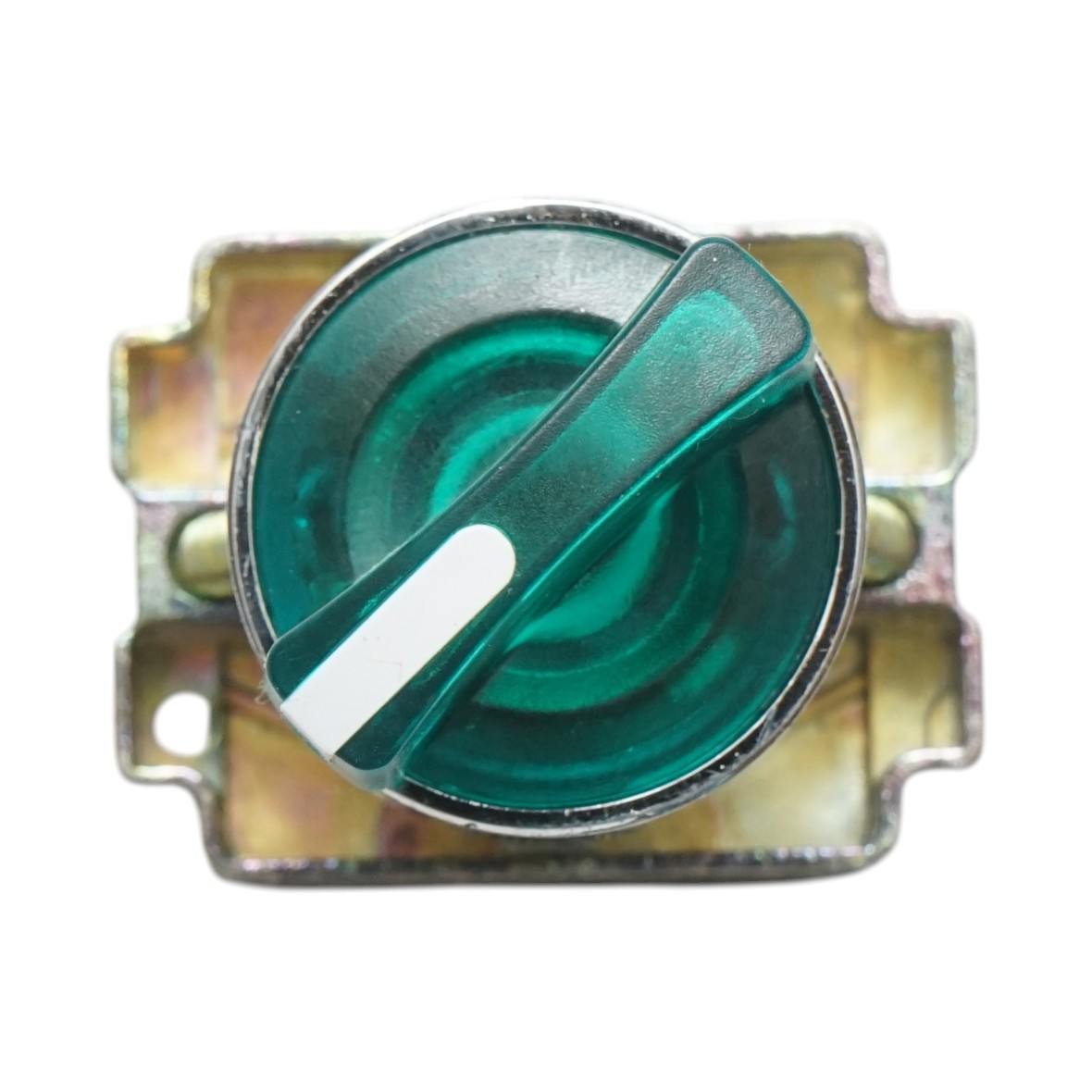 Selector 2 pozitii cu retinere si indicator semnalizare LED verde 1NO+1NC, 24V, LAY5 Breckner Germany - imagine 2