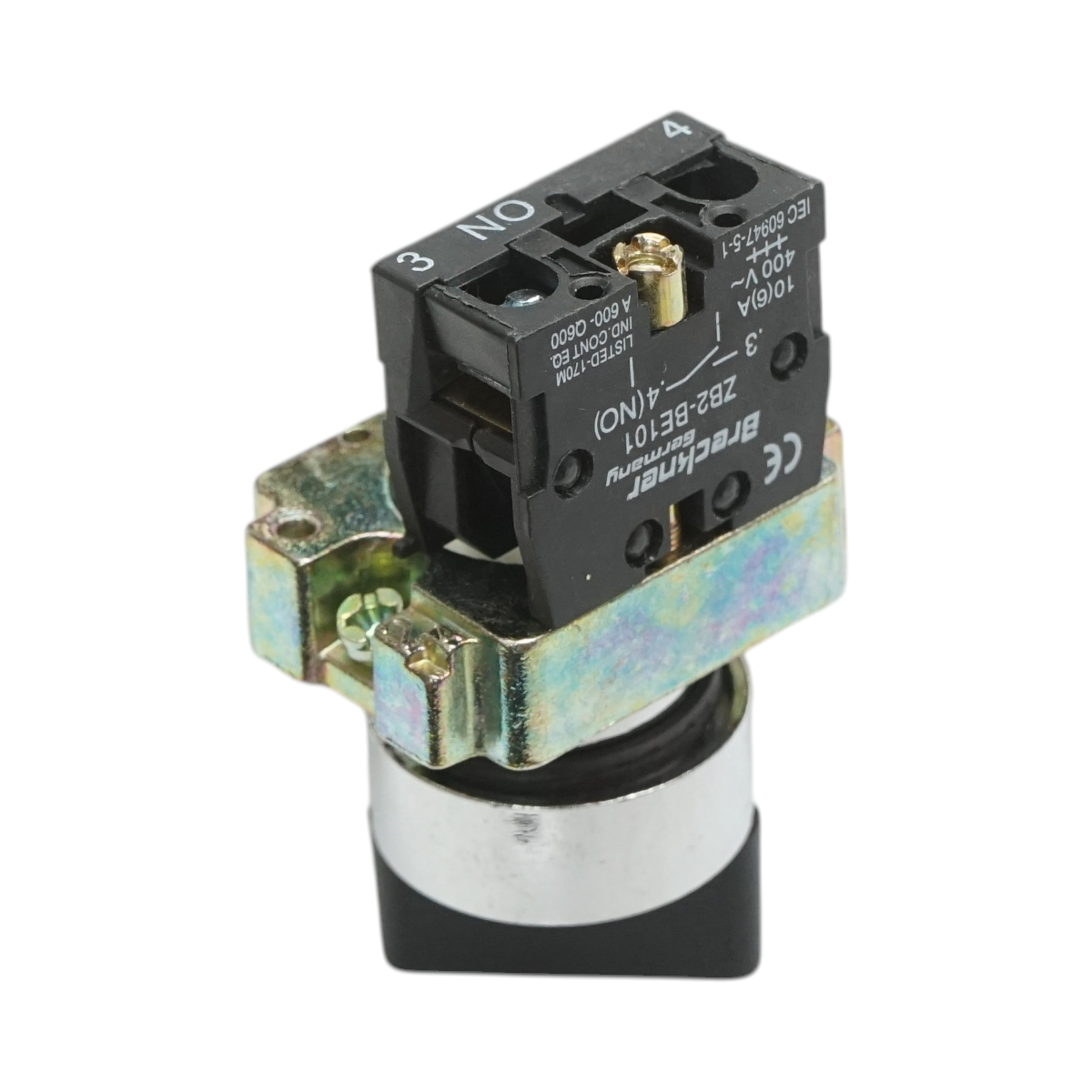 Selector 2 pozitii cu revenire negru 1NO, 400V/10A, LAY5-BD41 Breckner Germany - imagine 3