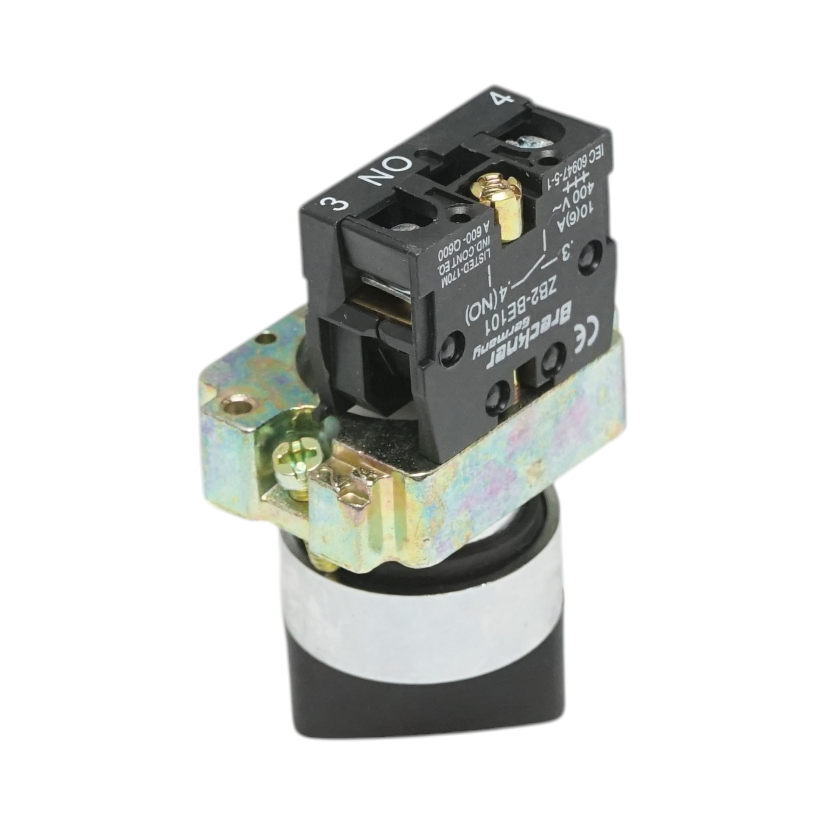 Selector 2 pozitii cu retinere negru 1NO, 400V/10A, LAY5-BD21C Breckner Germany - imagine 3