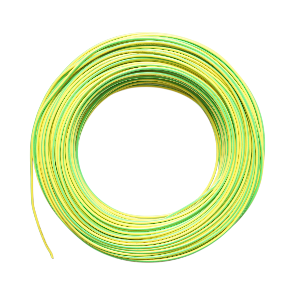Cablu impamantare cupru 1.5mm galben-verde MYF H07V-K, izolatie PVC 450/750V 100m/rola - imagine 2