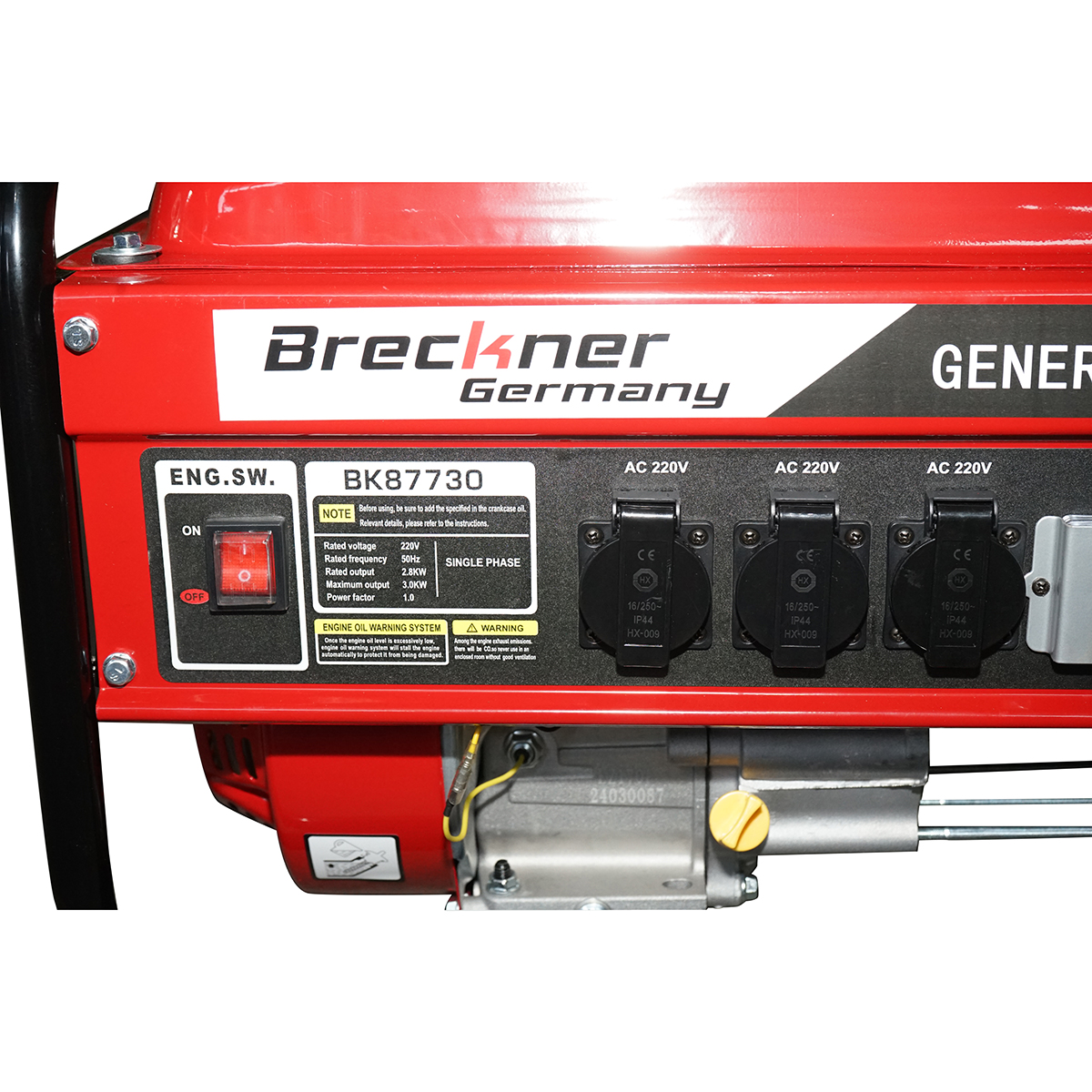 Generator electric pe benzina 220V/50Hz putere maxima 3.0 kw Breckner Germany - imagine 5