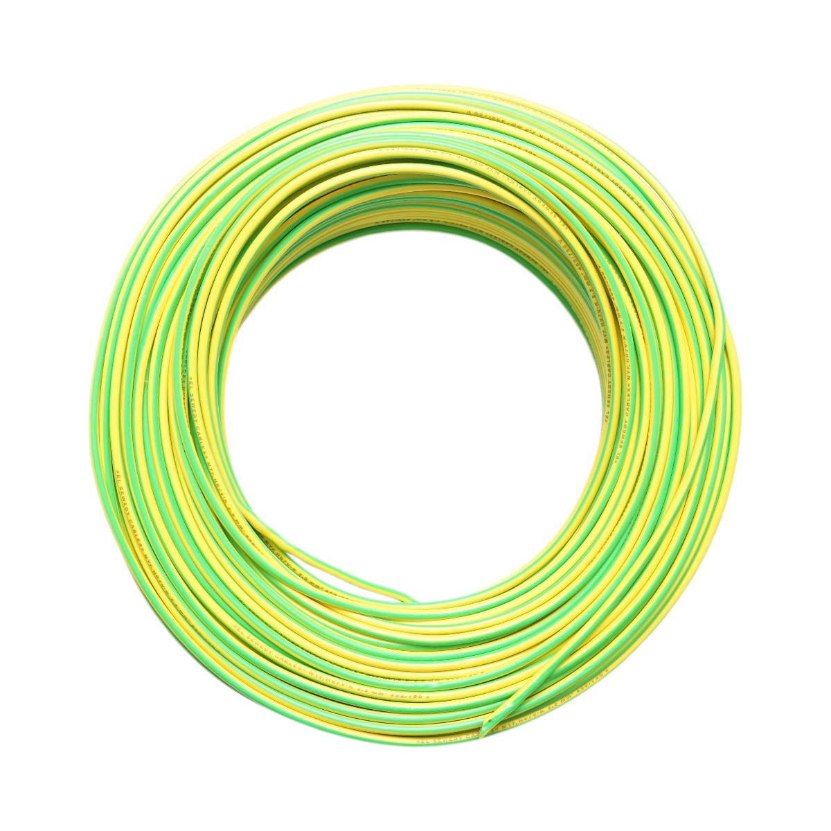 Cablu impamantare cupru 2.5mm galben-verde MYF H07V-K, izolatie PVC 450/750V 100m/rola - imagine 2