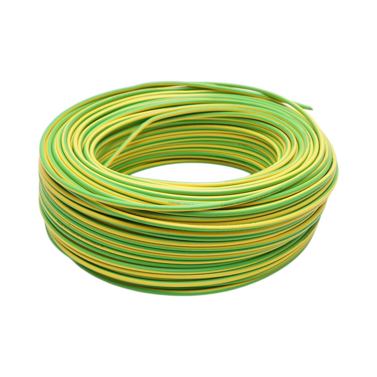 Cablu impamantare cupru 4mm galben-verde MYF H07V-K, izolatie PVC 450/750V 100m/rola