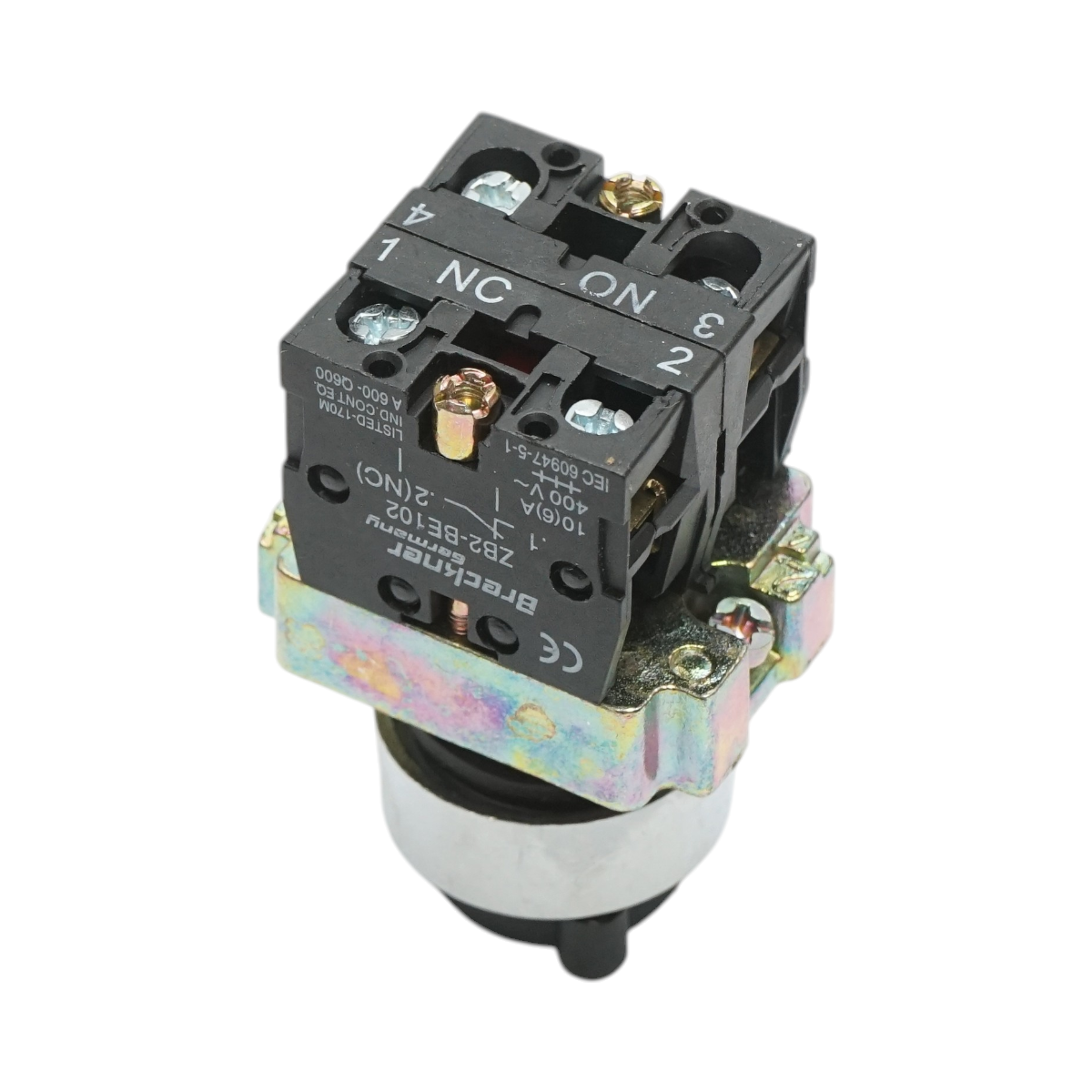 Selector 2 pozitii cu retinere si cheie 1NO+1NC, 400V/10A, LAY5-BG45 Breckner Germany - imagine 3