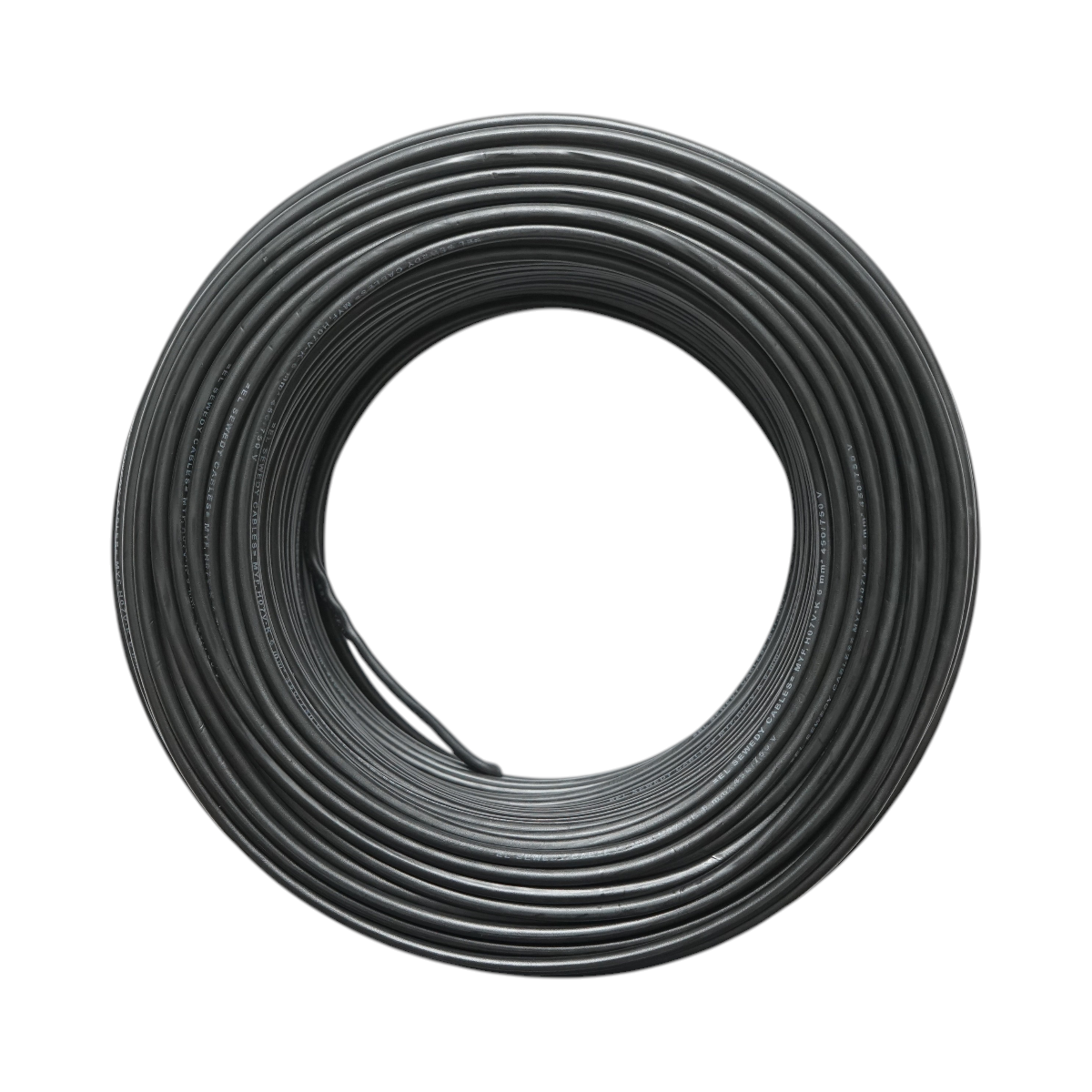 Cablu electric cupru 6mm negru MYF H07V-K, izolatie PVC 450/750V 100m/rola - imagine 2