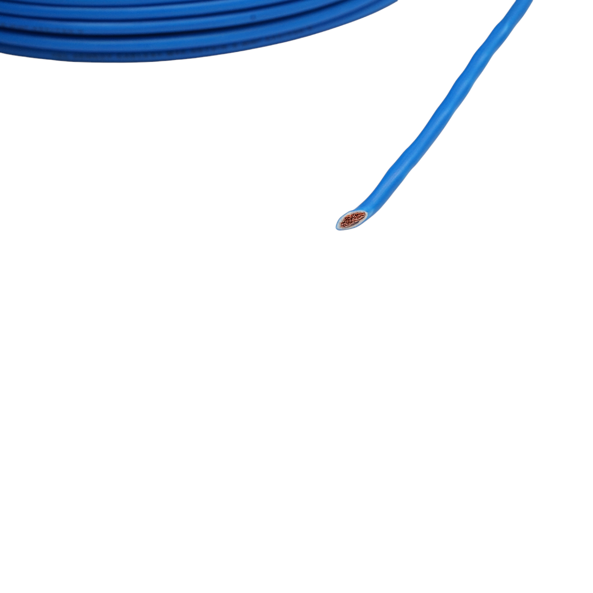 Cablu electric cupru 6mm albastru MYF H07V-K, izolatie PVC 450/750V 100m/rola - imagine 3