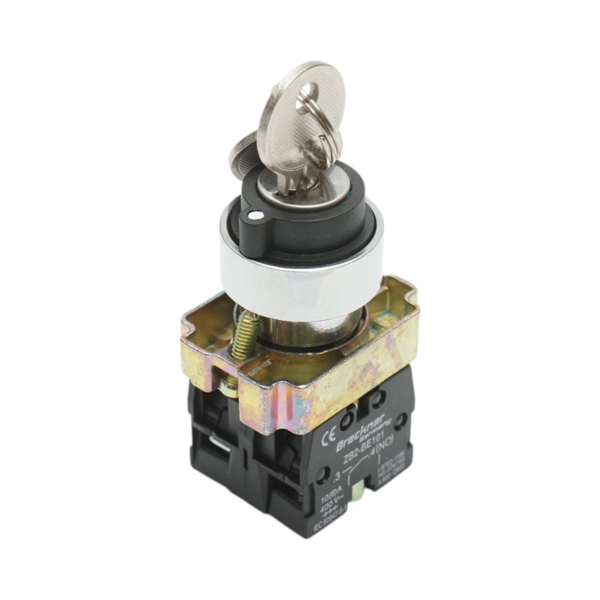 Selector 3 pozitii cu retinere si cheie 2NO, 400V/10A, LAY5-BG33 Breckner Germany - imagine 2