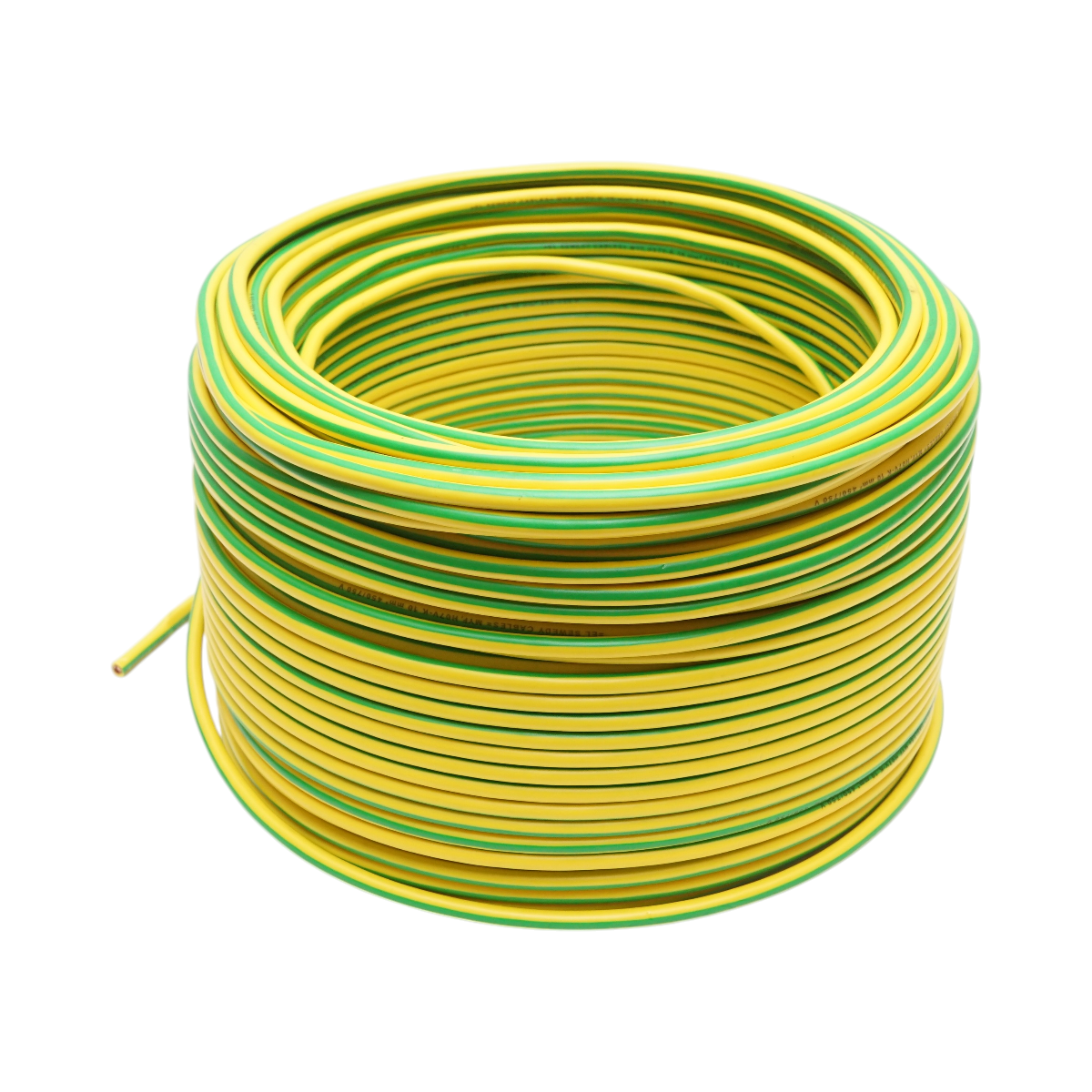 Cablu impamantare cupru 10mm galben-verde MYF H07V-K, izolatie PVC 450/750V 100m/rola