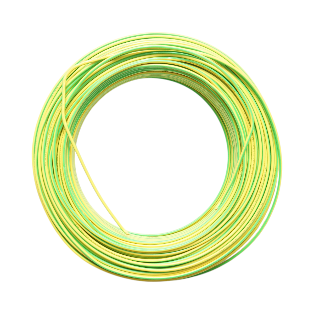 Cablu impamantare cupru 1.5mm galben-verde FY H07V-U, izolatie PVC 450/750V 100m/rola - imagine 2