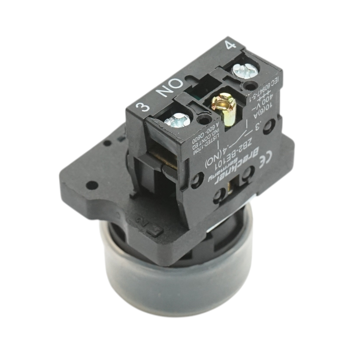 Buton comanda cu capac protectie IP65 verde, 1NO, 400V/10A, LAY5-EP31 Breckner Germany - imagine 3