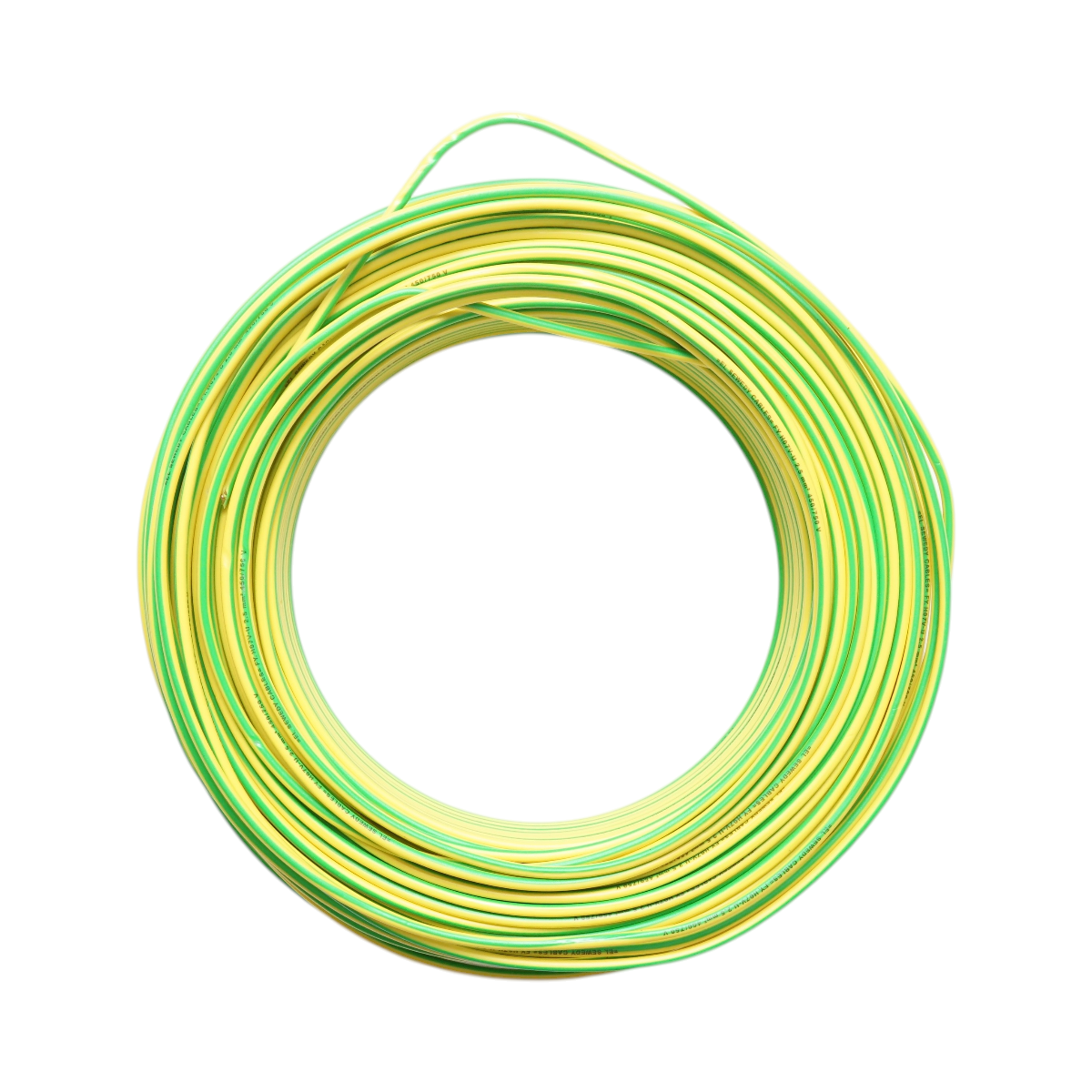 Cablu impamantare cupru 2.5mm galben-verde FY H07V-U, izolatie PVC 450/750V 100m/rola - imagine 2