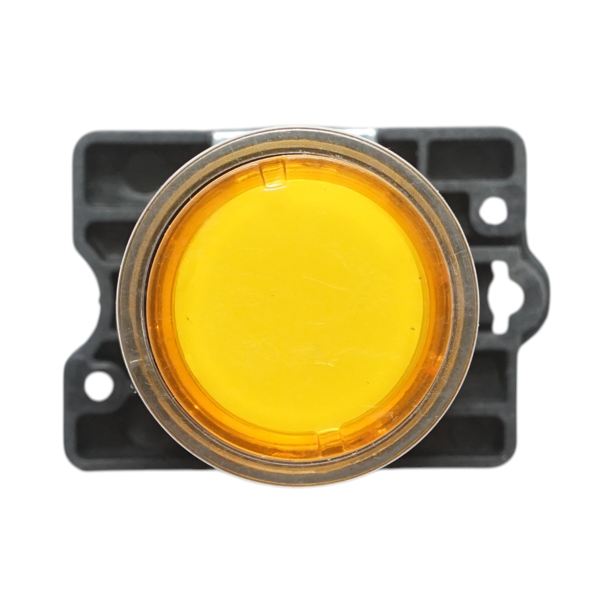 Buton indicator LED galben cu rezistenta integrata 1NO, 220V, LAY5 Breckner Germany - imagine 2