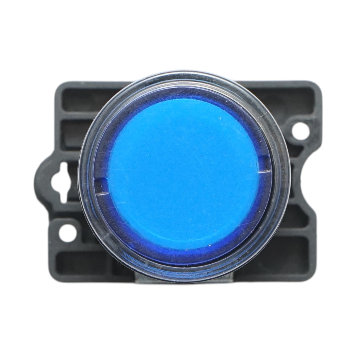 Buton indicator LED albastru cu rezistenta integrata 1NO, 24V, LAY5 Breckner Germany - imagine 2
