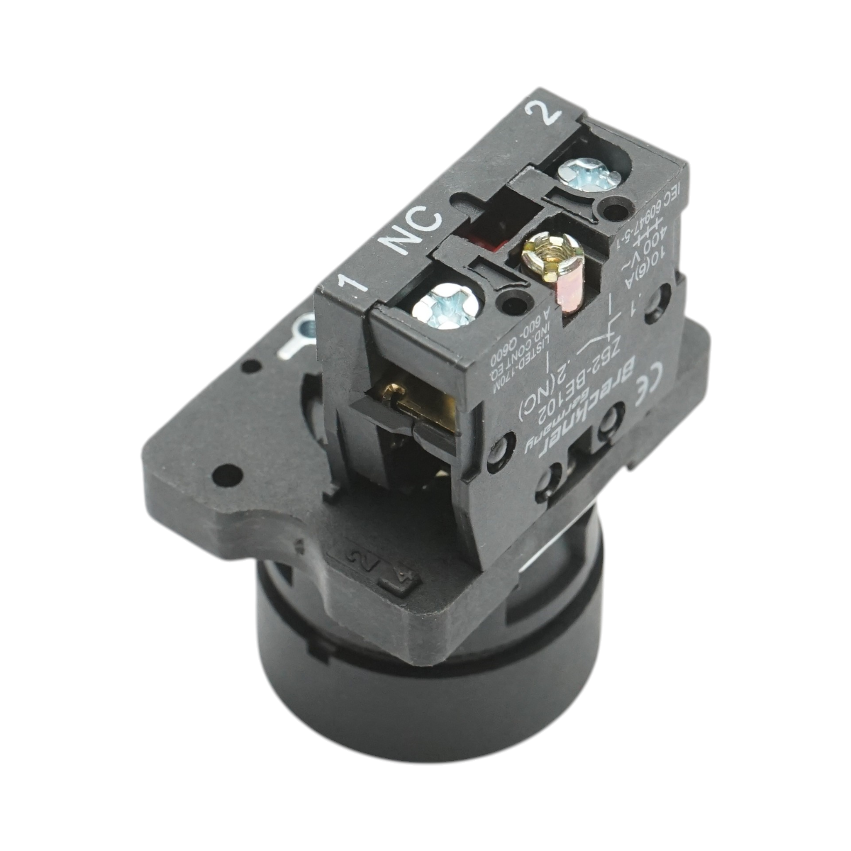 Buton comanda STOP rosu cu revenire 1NC, 400V/10A, LAY5 Breckner Germany - imagine 4