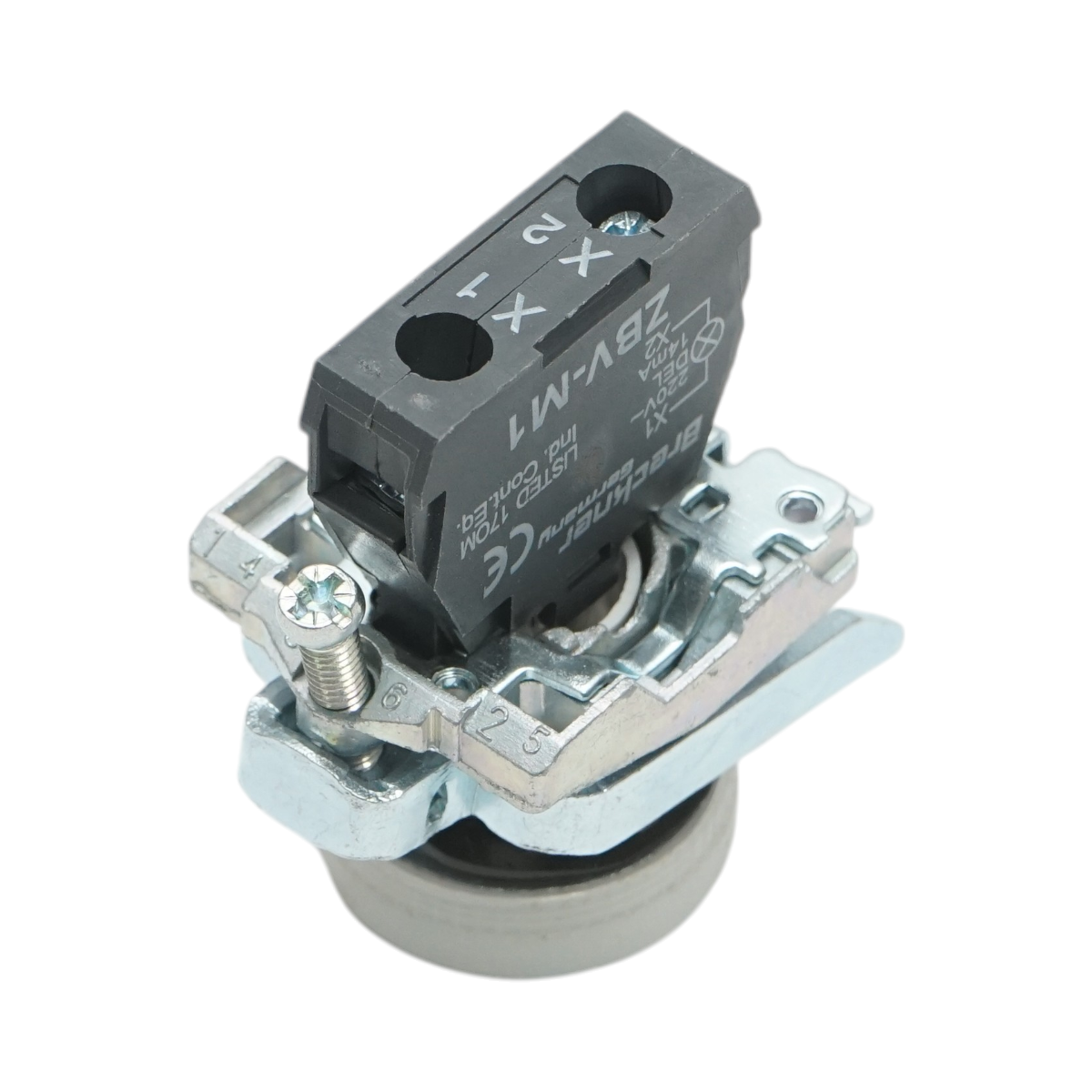 Indicator semnalizare LED alb 220V, 14mA, TB4 Breckner Germany - imagine 4