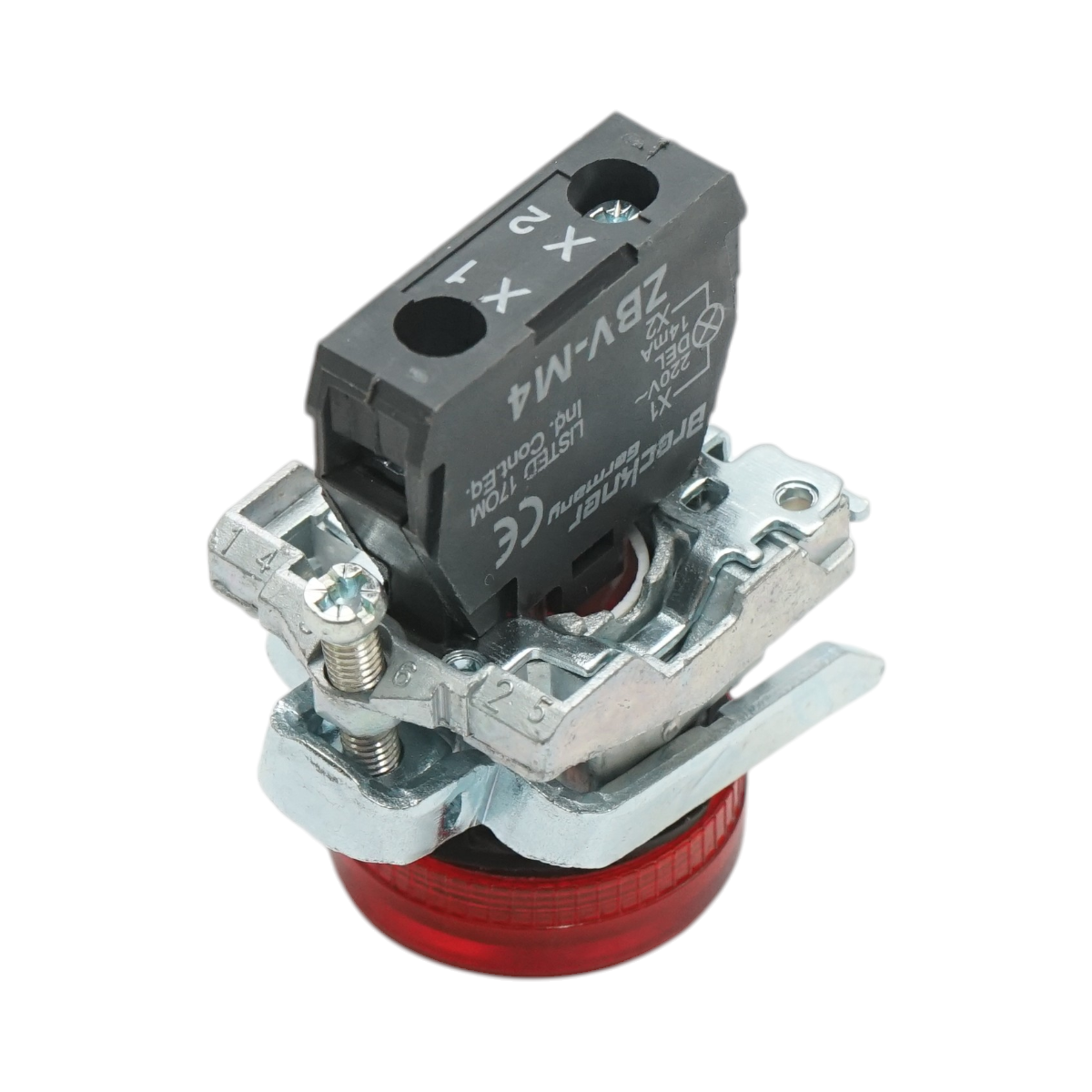 Indicator semnalizare LED rosu 220V, 14mA, TB4 Breckner Germany - imagine 4