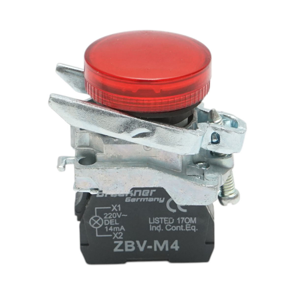 Indicator semnalizare LED rosu 220V, 14mA, TB4 Breckner Germany