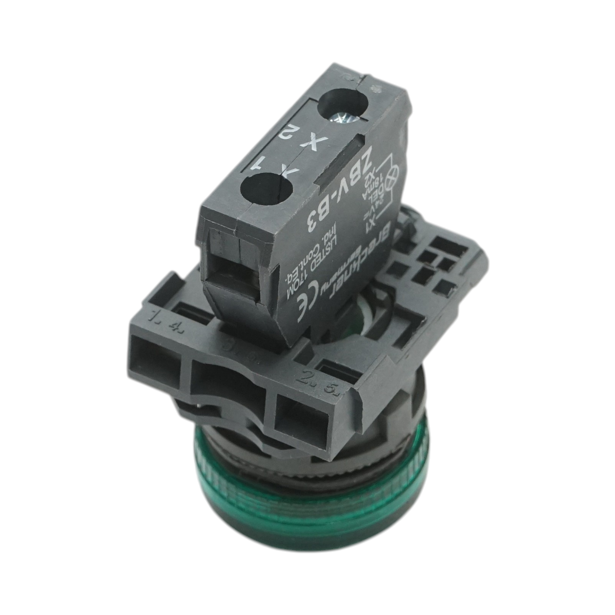 Indicator semnalizare LED alb 24V, 18mA, TB5 Breckner Germany - imagine 3