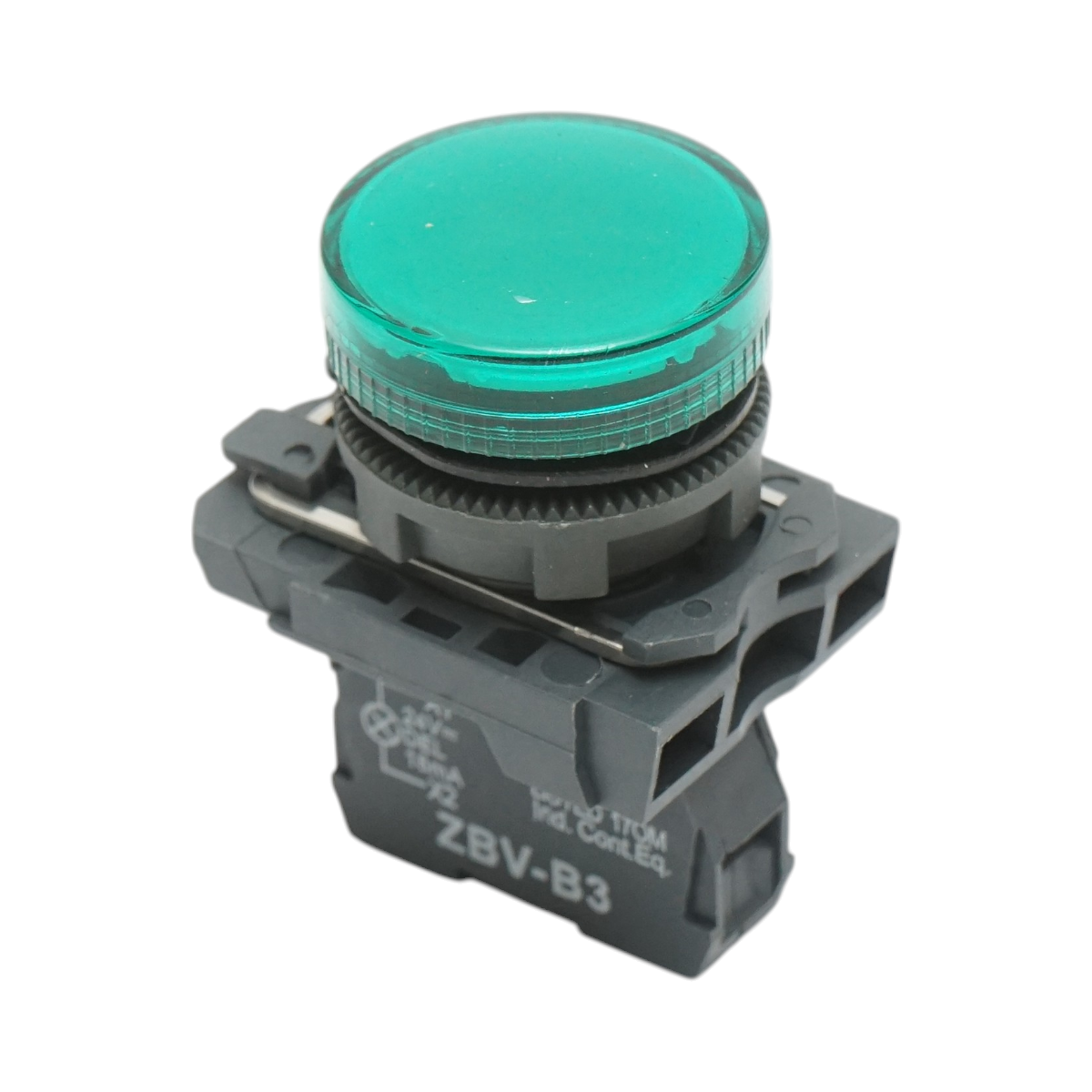 Indicator semnalizare LED alb 24V, 18mA, TB5 Breckner Germany - imagine 4