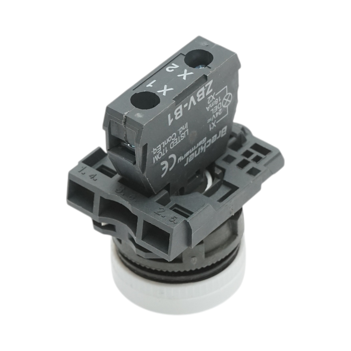 Indicator semnalizare LED rosu 1NO+1NC, 24V, TB5 Breckner Germany - imagine 4