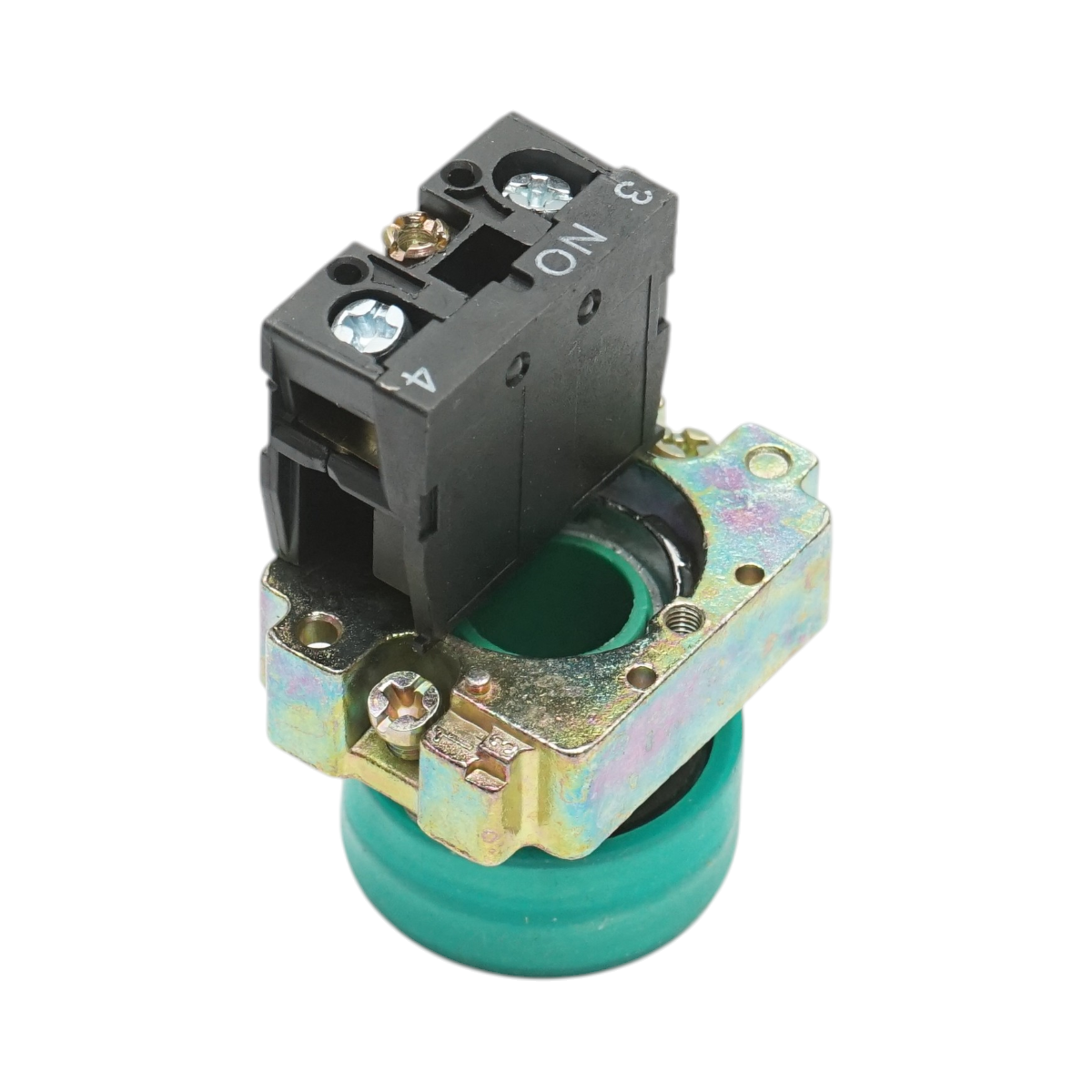 Buton comanda verde cu capac protectie IP65, 1NO, 400V/10A, LAY5 Breckner Germany - imagine 4