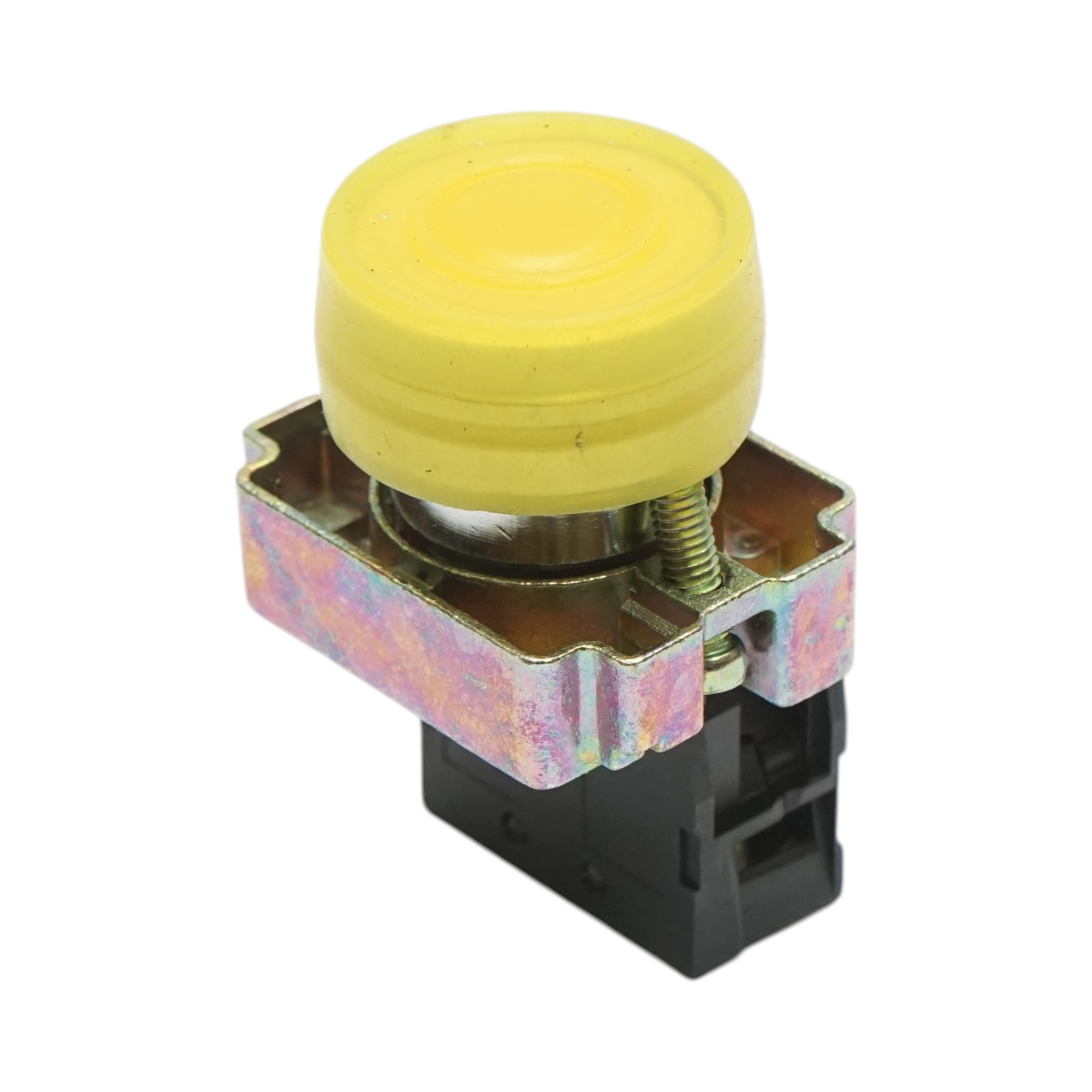 Buton comanda galben cu capac protectie IP65, 1NO, 400V/10A, LAY5 Breckner Germany - imagine 3