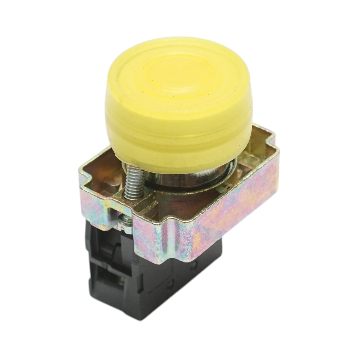 Buton comanda galben cu capac protectie IP65, 1NO, 400V/10A, LAY5 Breckner Germany - imagine 4