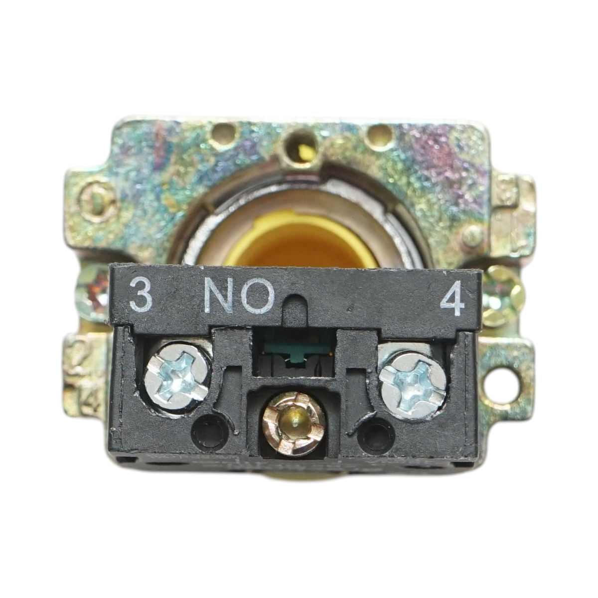 Buton comanda galben cu capac protectie IP65, 1NO, 400V/10A, LAY5 Breckner Germany - imagine 5