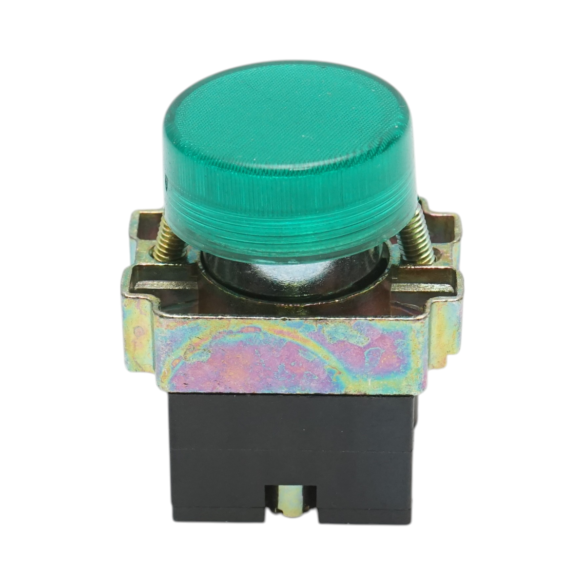 Buton indicator LED verde 220V LAY5 Breckner Germany - imagine 2