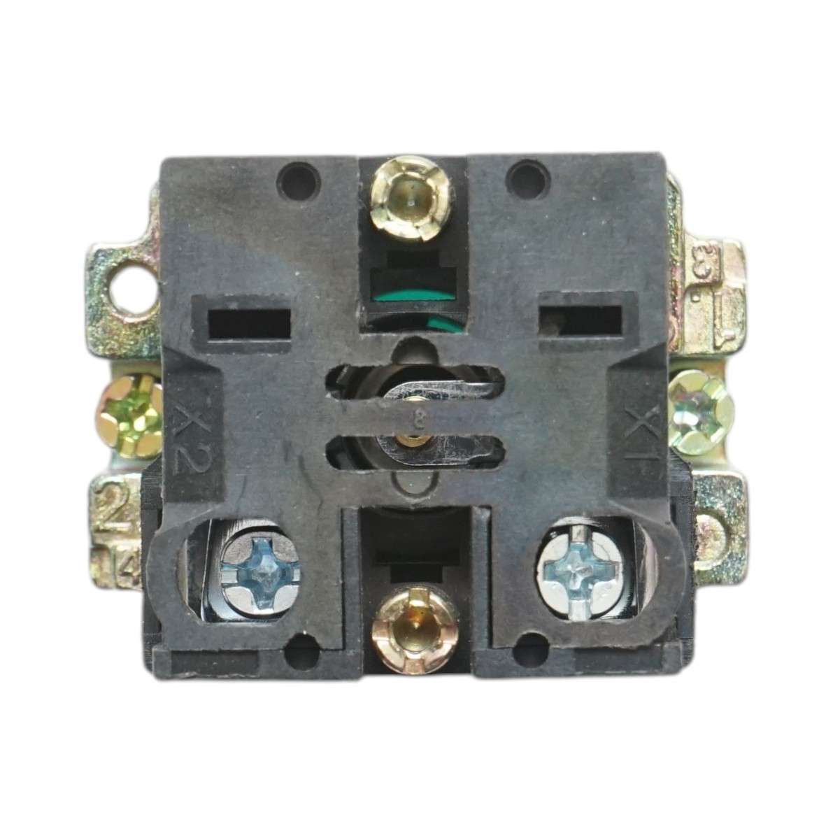 Buton indicator LED verde 220V LAY5 Breckner Germany - imagine 5