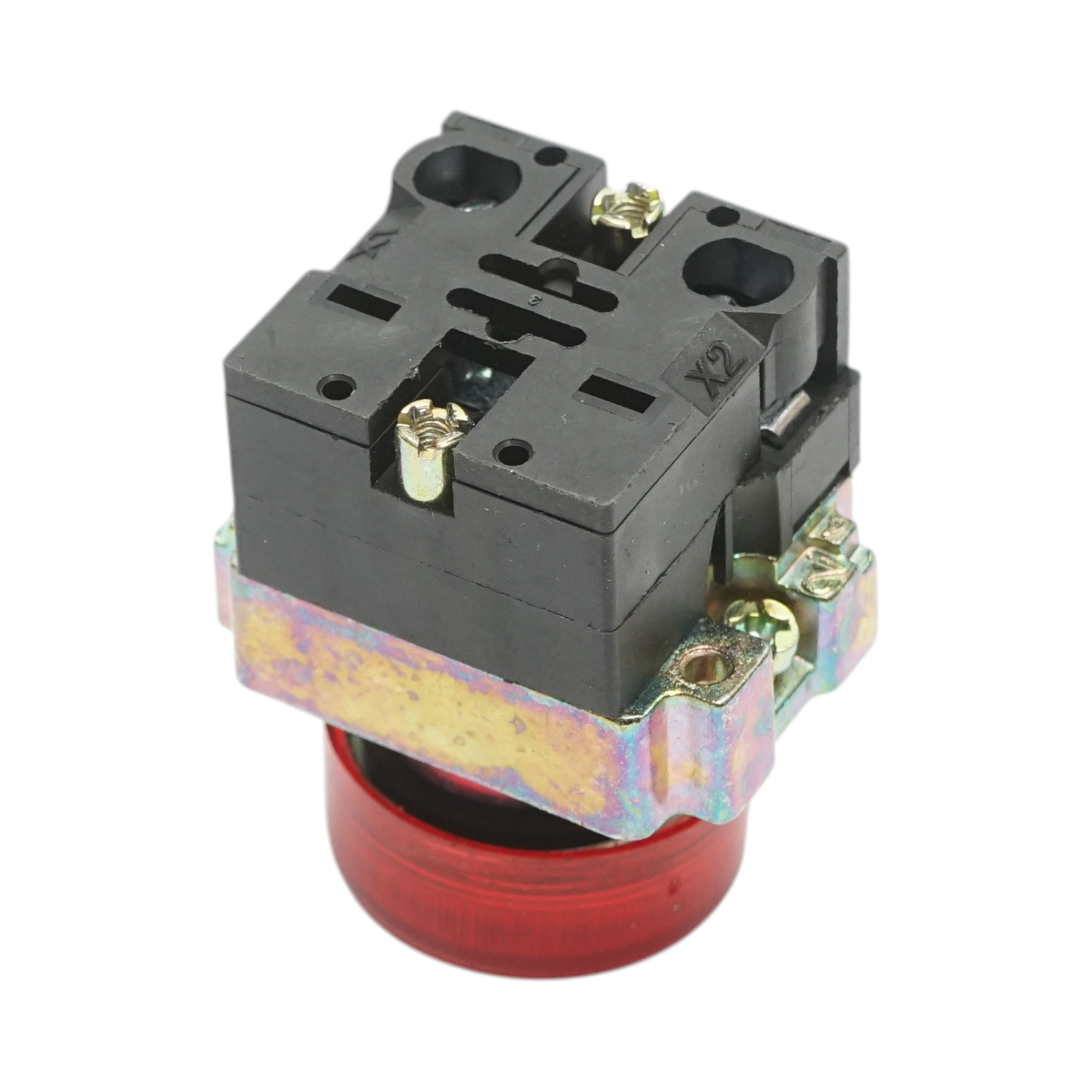 Buton indicator LED rosu 220V LAY5 Breckner Germany - imagine 4