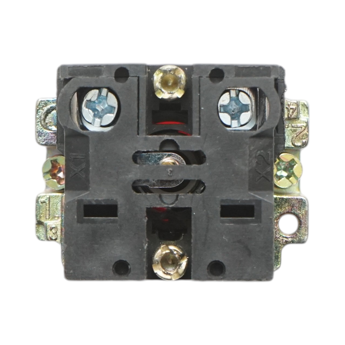 Buton indicator LED rosu 220V LAY5 Breckner Germany - imagine 5