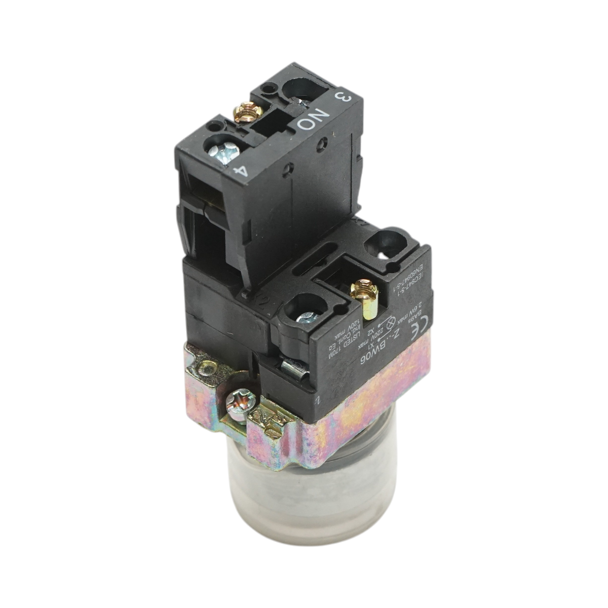 Lampa semnalizare alba cu alimentare directa si protectie 1NO, 220V, IP65, LAY5 Breckner Germany - imagine 4